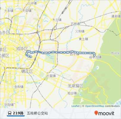 成都219路公交路线（成都219路线查询）-图1