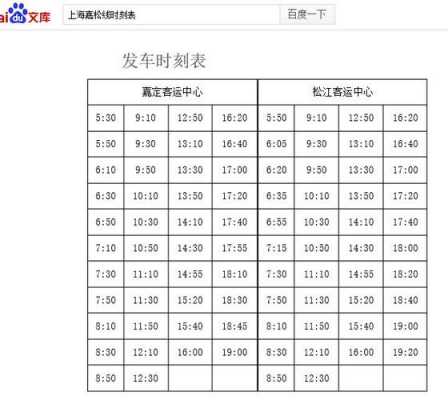 嘉松线公交路线（嘉松线公交路线时间表）-图2