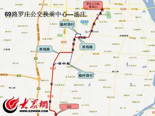 罗庄69路公交路线（罗庄68路公交车路线图）-图1