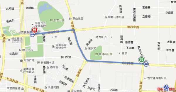 东莞长安河广场公交路线（东莞长安镇内公交路线）-图1