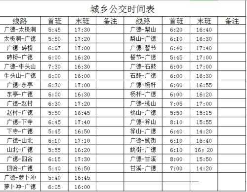 广德4路公交路线时间（广德4路公交路线时间查询）-图2