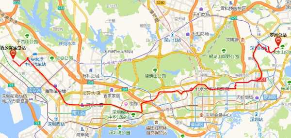 深北花园附近公交路线（深圳深北）-图2