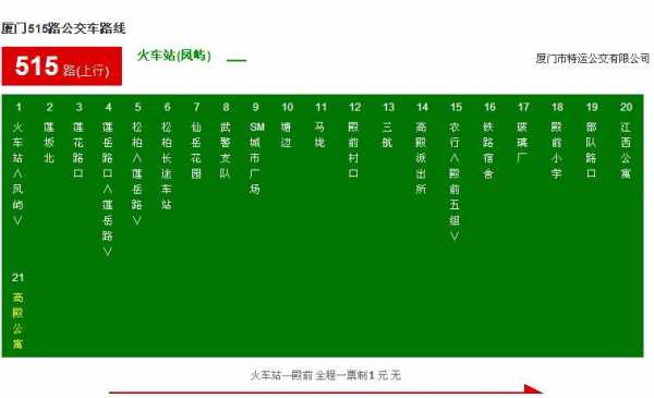 515公交路线（515公交路线图）-图2