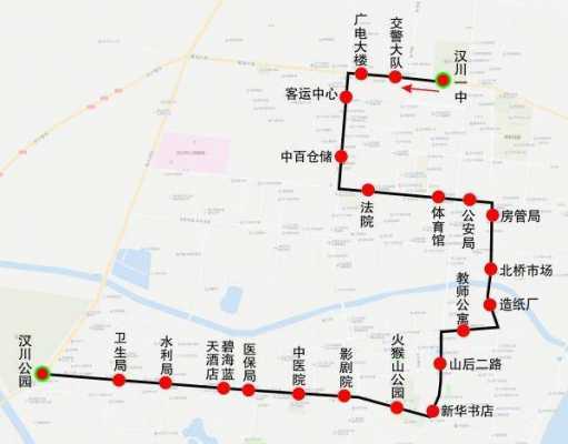 汉川6路车公交路线（汉川公交6路公交车路线）-图2