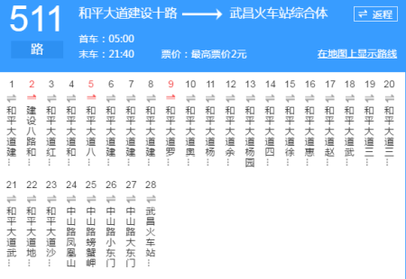 武汉市291公交路线（武汉291路公交车路线时间表）-图2