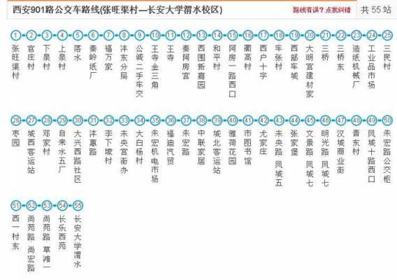 西安901路线公交路线（西安901路公交线路查询）-图3