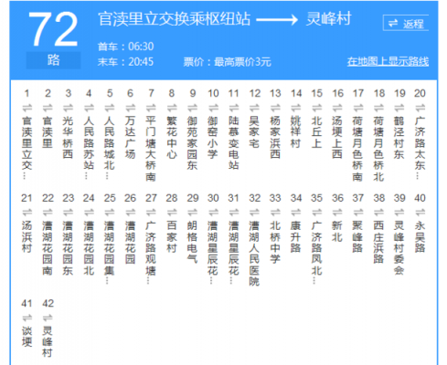 车72路公交路线（72路的公交路线）-图3