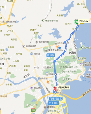 香洲公交路线地图（香洲总站公交路线）-图2