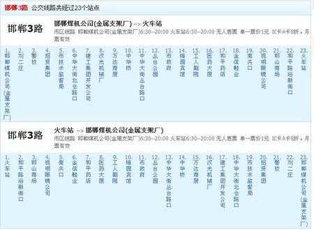 邯郸邢台901公交路线（邯邢901路公交车路线）-图3