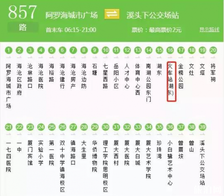 953厦门公交路线（厦门953时刻表）-图1