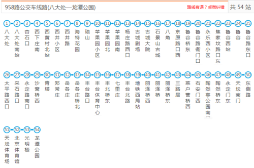 北京958路公交路线（北京958路公交路线查询）-图3