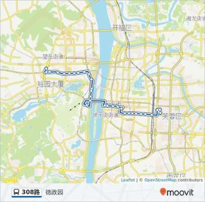 武汉308公交路线图（武汉308路公交车路线查询）-图3