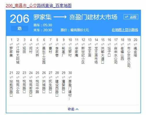 南昌市226公交路线（南昌226公交车路线时间表）-图1