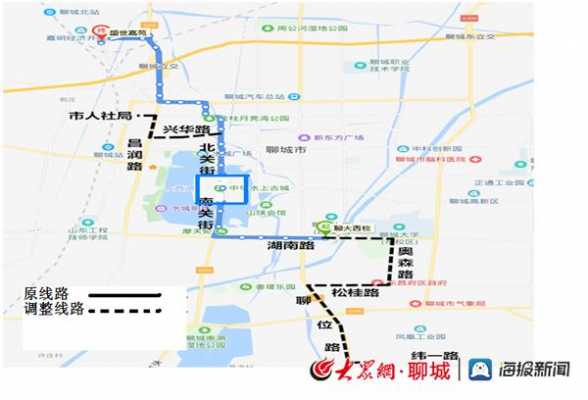 聊城437公交路线（聊城公交车433线路图）-图1