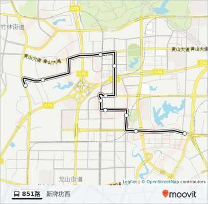 851路线公交路线天津（天津851路车队电话）-图1