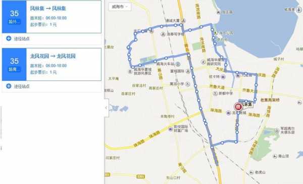 威海38路公交路线（威海33路公交车）-图1