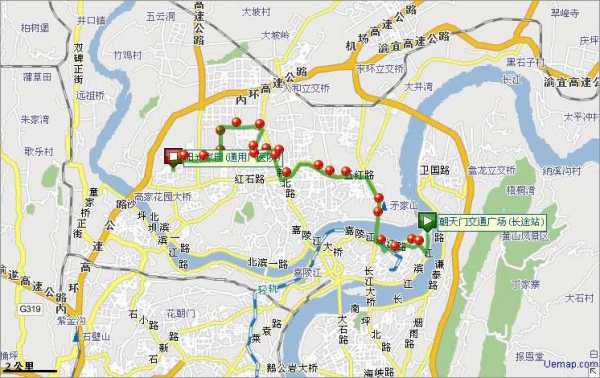 重庆公交路线图查询（重庆公交车线路图）-图1