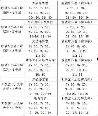 聊城公交路线图（聊城公交路线时间表）-图1