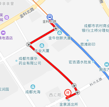 金科北路坐公交路线（金科路公交站）-图2