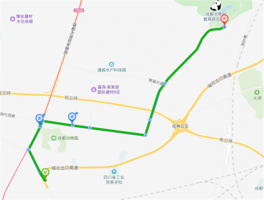 熊猫软件园公交路线（熊猫基地公交线路）-图2