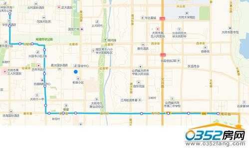 校南街公交路线（校园南路附近的位置）-图1