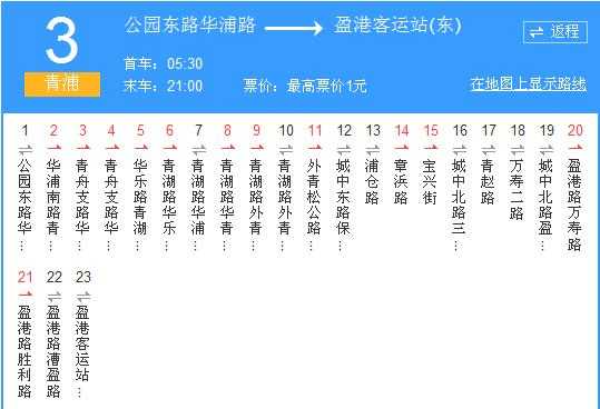 青浦新的公交路线（青浦公交线路时刻表查询）-图1