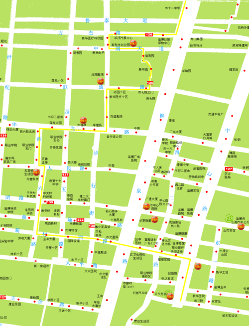 张店广电大厦公交路线（张店广电大厦公交路线图）-图2