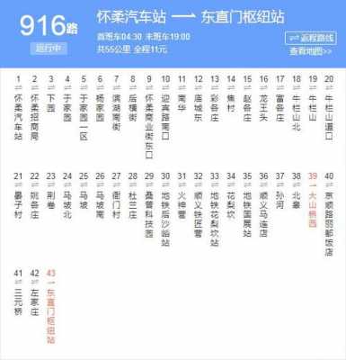 916公交路线慢车（916路慢车公交车路线时间表）-图2