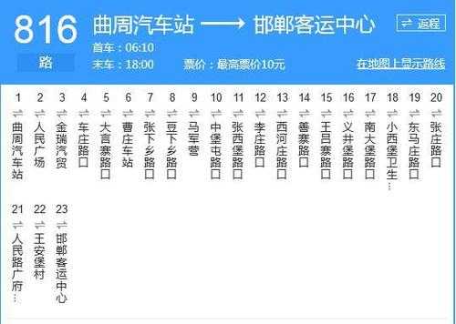 邯郸16路公交路线（邯郸16路车）-图1