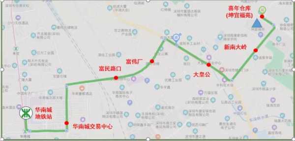 深圳华南城公交路线（深圳华南城几号线）-图1